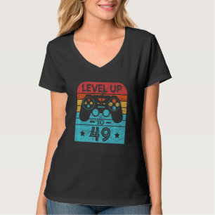 Camiseta Videojuego de cumpleaños retro de 49 años de edad