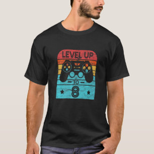 Camiseta Videojuego de cumpleaños retro de 8 años de edad n