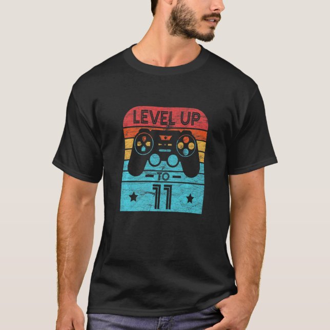 Camiseta Videojuego de cumpleaños Retro Nivel de jugador de (Anverso)