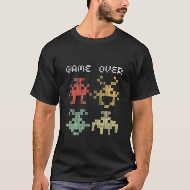 Camiseta Videojuego de los 80: Fin del videojuego retro (Anverso)