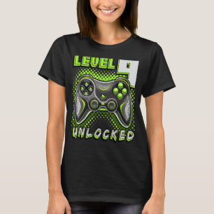 Camiseta videojuego de nivel 9 desbloqueado Noveno jugador