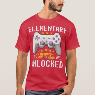Camiseta Videojuego de nivel elemental desbloqueado de vuel