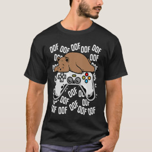 Camiseta Videojuego de oso Noob Oof Niños Chicas