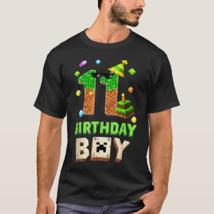 Camiseta Videojuego De Píxeles Para Niño Cumpleaños 11 Nive