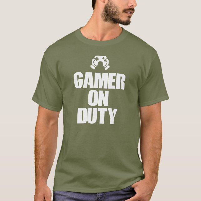 Camiseta Videojuego de servicio del videojugador (Anverso)