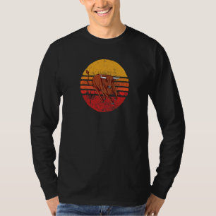 Camiseta Videojuego de toros retro Rodeo Sunset