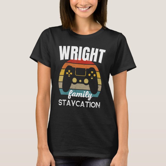 Camiseta Videojuego de Wright Family Staycation Vacation (Anverso)
