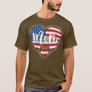 Camiseta Videojuego del corazón de la bandera estadounidens