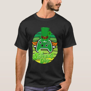 Camiseta Videojuego del Día de San Patricio Bandera Irlande