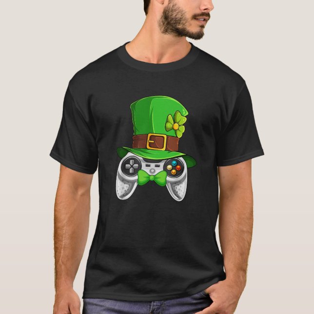 Camiseta Videojuego del Día de San Patricio Leprechaun Cost (Anverso)