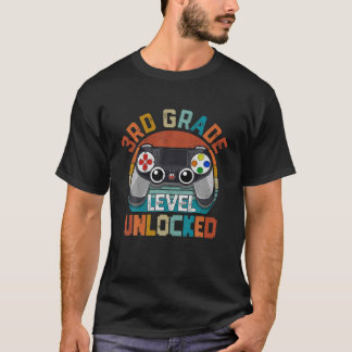 Camiseta Videojuego desbloqueado de 3er grado de vuelta a l