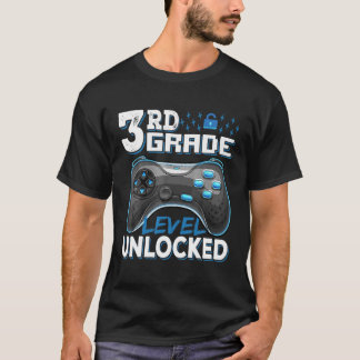 Camiseta Videojuego desbloqueado de 3er grado de vuelta a l