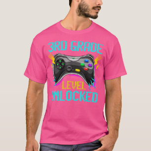 Camiseta Videojuego desbloqueado de 3er grado de vuelta a l