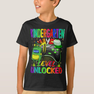 Camiseta Videojuego desbloqueado de nivel de kindergarten