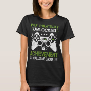 Camiseta Videojuego estilo retro masculino Gamer papi padre