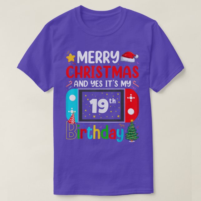 Camiseta Videojuego Feliz Navidad Sí es mi 19°  (Diseño del anverso)