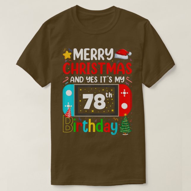 Camiseta Videojuego Feliz Navidad Sí es mi 78°  (Diseño del anverso)