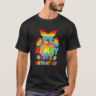 Camiseta Videojuego femenino Pop It Mommy Of Birthday Boys 