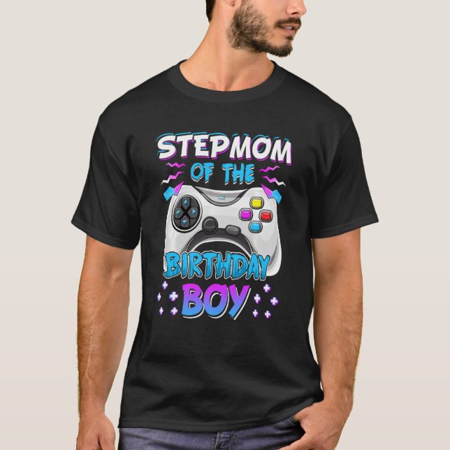 Camiseta Videojuego Fiesta De Cumpleaños Stepmom Del Bday B (Anverso)