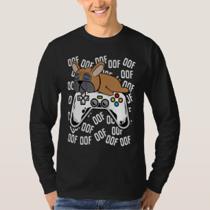 Camiseta Videojuego francés de Bulldog Noob Oof Kids Chicas