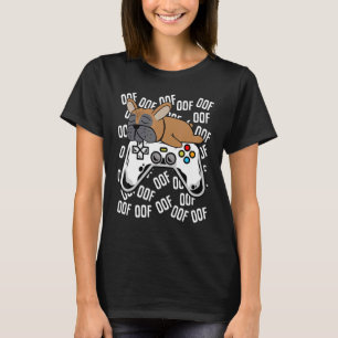 Camiseta Videojuego francés de Bulldog Noob Oof Kids Chicas