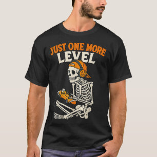 Camiseta Videojuego Halloween Skeleton Gamer Costume hombre