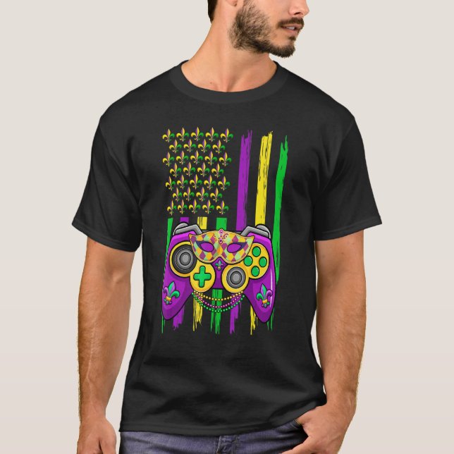 Camiseta Videojuego Jester Gorra Bandera Retro Estadouniden (Anverso)