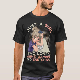 Camiseta Videojuego Juegos Manga Dibujo Anime Chicas Jugado