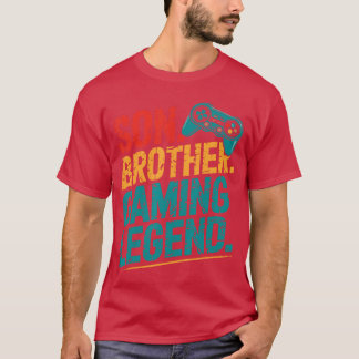 Camiseta Videojuego Legendee de hermano de hijo vintage Gam