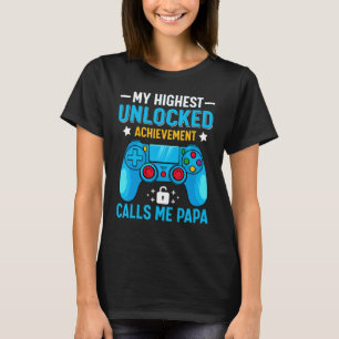 Camiseta Videojuego masculino de juegos de azar día de papá