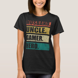 Camiseta Videojuego masculino El marido vintage Tío Gamer F