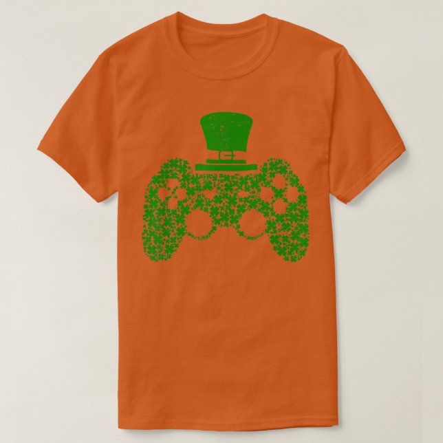 Camiseta Videojuego masculino Shamrock St Patricks Day Iris (Diseño del anverso)