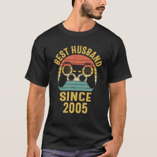 Camiseta Videojuego Mens 17º Aniversario Mejor Gamer Husban