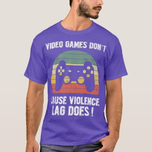Camiseta Videojuego no causa violencia de laca de dosis div