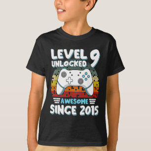 Camiseta Videojuego Noveno Niños Chicas Niños 9 Años Ol
