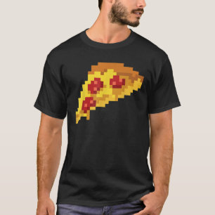 Camiseta Videojuego Pixel Pizza 80 Retro Halloween de 8 bit