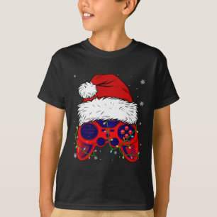 Camiseta Videojuego Santa Hat Navidades divertidos Pjs Enci