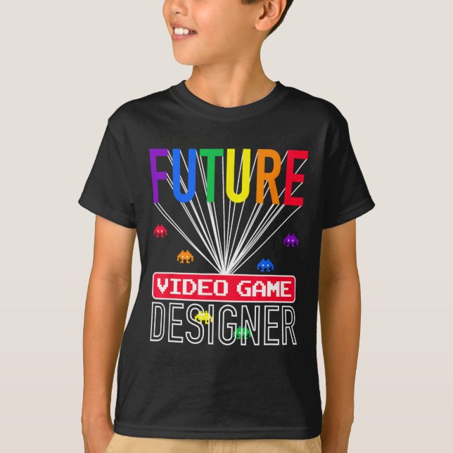 Camiseta Videojuego Shirt Future Video Game Designer Kids (Anverso)