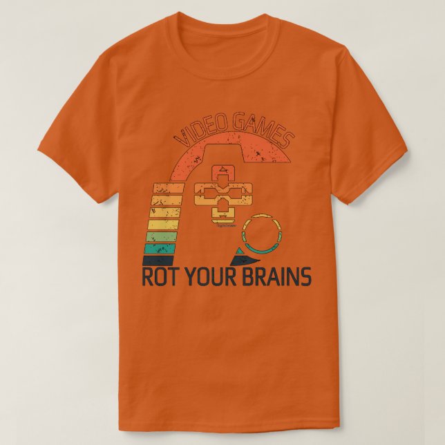 Camiseta Videojuegos arrancar el cerebro 7 (Diseño del anverso)