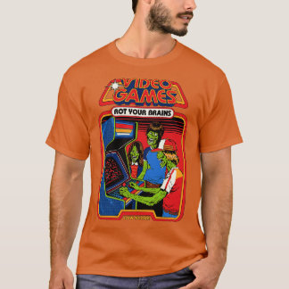 Camiseta Videojuegos arrancar el cerebro 80
