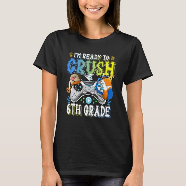 Camiseta Videojuegos Chicos estoy listo para aplastar el se (Anverso)