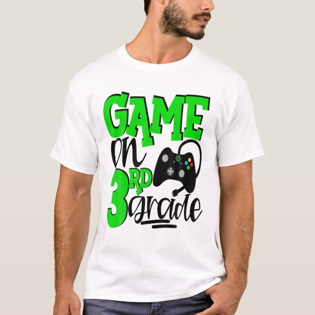 Camiseta Videojuegos De 3er Grado 1.ᵉʳ Day School Green (Anverso)