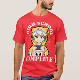 Camiseta Videojuegos de Anime de Chico de Graduación de Sec
