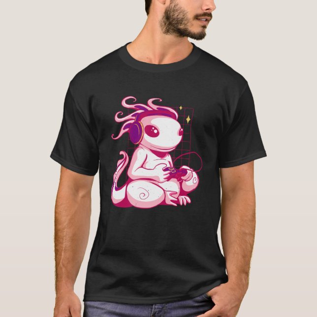 Camiseta videojuegos de axolotl (Anverso)