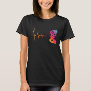Camiseta Videojuegos de Gamer Heartbeat