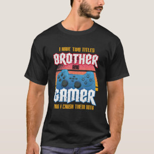Camiseta Videojuegos de Gamer Vintage para niños Hermano Hi