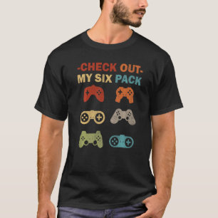 Camiseta Videojuegos De Juegos Mira Mi Seis Paquete Retro G