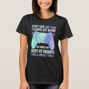 Camiseta Videojuegos De Vez En Cuando Dejo Mi Sala De Juego