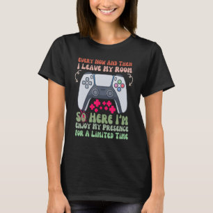Camiseta Videojuegos De Vez En Cuando Dejo Mi Sala De Juego