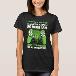 Camiseta Videojuegos De Vez En Cuando Dejo Mi Sala De Juego